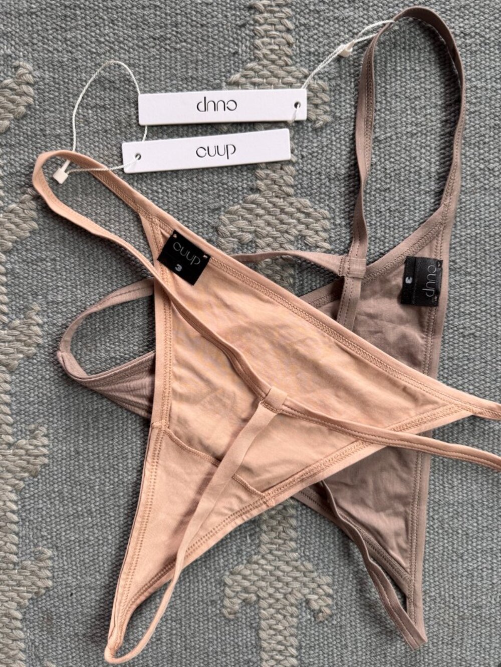 NWT CUUP thong / string underwear size L/3 - two pairs